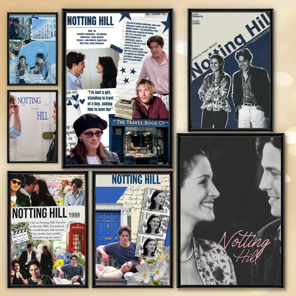 Notting Hill Classic Movie Poster HD Anime Hot Theme Sänger/OST/Film-Wasserdichte selbstklebende Heimdekoration