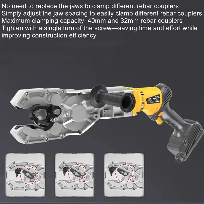 - rebar coupler wrench, handheld rebar coupler threading machine, - threading wrench, rebar coupler wrench