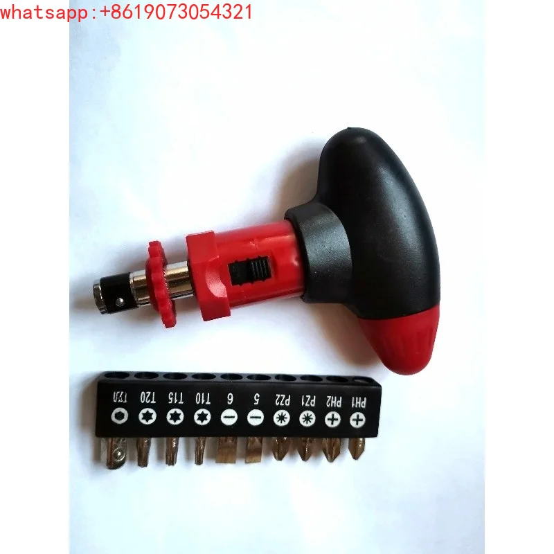 Portable snowboard screwdriver Cross retainer Screwdriver with gear including retainer