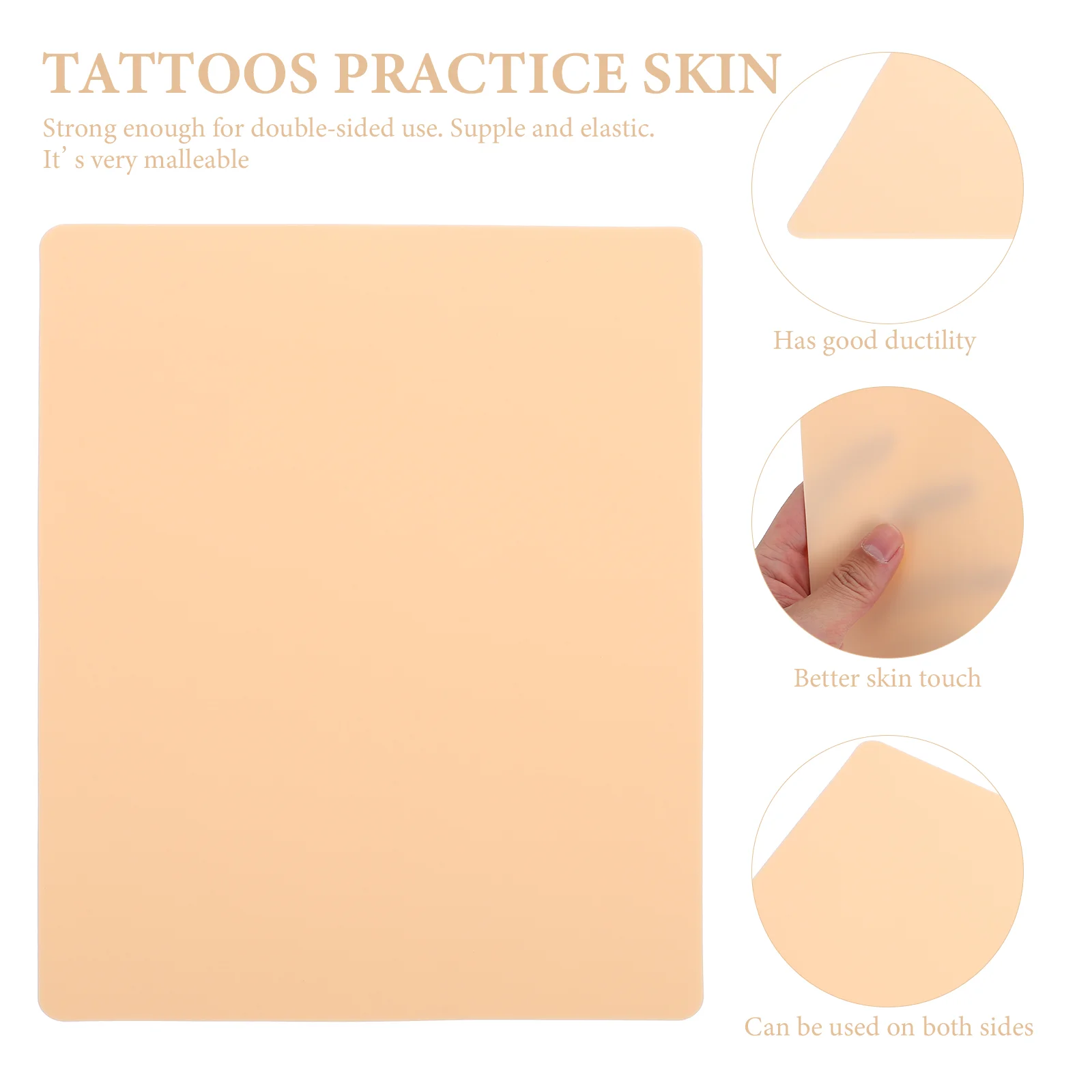 10 Pcs Practice Skin Fake Practical Tattoos Salon Unibrow Tattooing Silica Gel Blank Supply Simulated