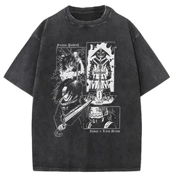 Feitan Men's T Shirt Anime Casual Tee Shirt Short Sleeve Round Collar T-Shirt Cotton Summer Streetwear Anime Clothing