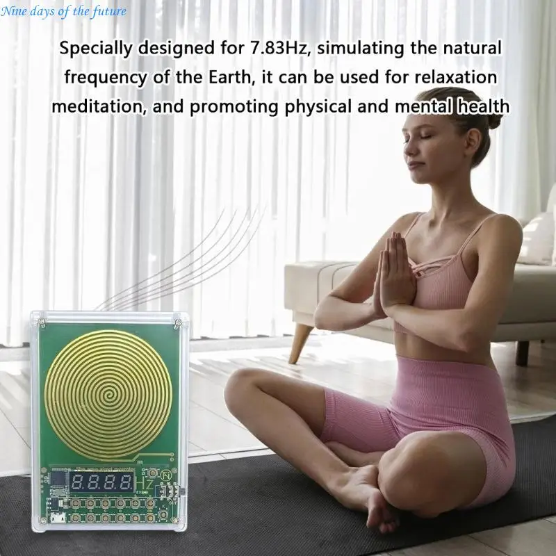 7.83Hz Schumann Waves Generator with Adjustable Frequency Ranges and Durability With Shell for Enhances Stability E65A