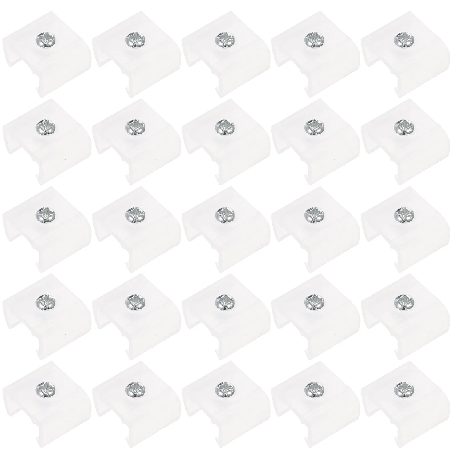 100Pcs LED Light Mounting Bracket One Side Fixing Clip for LED String Lights Wall Mounting Flexible Premium Plastic