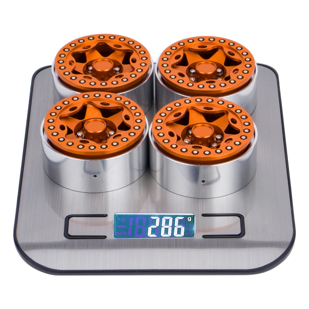 4szt Metalowe 1.9" Beadlock Koła Piasty 25mm Szerokość do 1/10 RC Crawler Car TRX4 Axial SCX10 D90 CAPRA TRX6 Parts