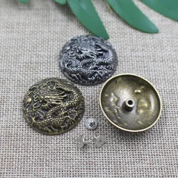 5 Set Dragon Design Conchos Button Leather Decorative Buckle Leather Craft DIY Leather Goods Screw Back Leathercraft Accessories