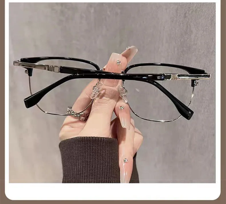 2026 Neue Unisex-Lesebrille: Vielseitige, modische Anti-Blaulicht-Brille mit Augenbrauenrahmen, 1 Stück – Detail 15