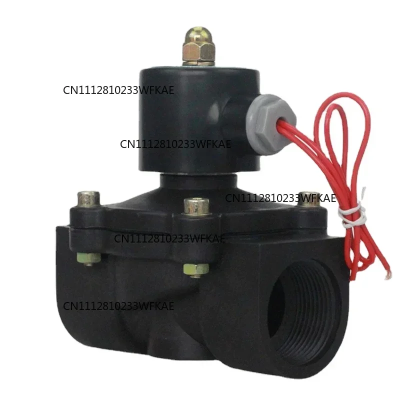 For DN08/10/15/20/25/32/40/50   AC 110V AC 220V DC 12V DC 24V Plastic normally closed solenoid valve water valve switching valve