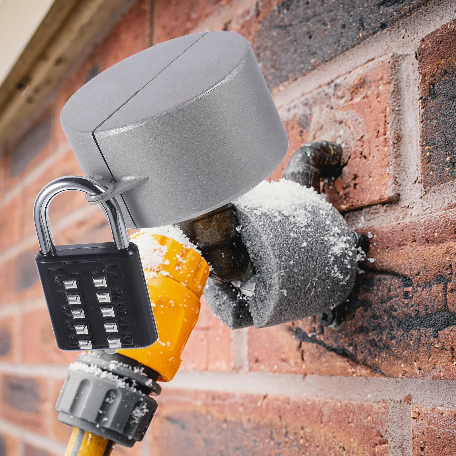 

Heavy Duty Faucet Protection Lock for Outdoor Use Anti Theft Water Spigot Cover Valve Lockout for Garden Tap