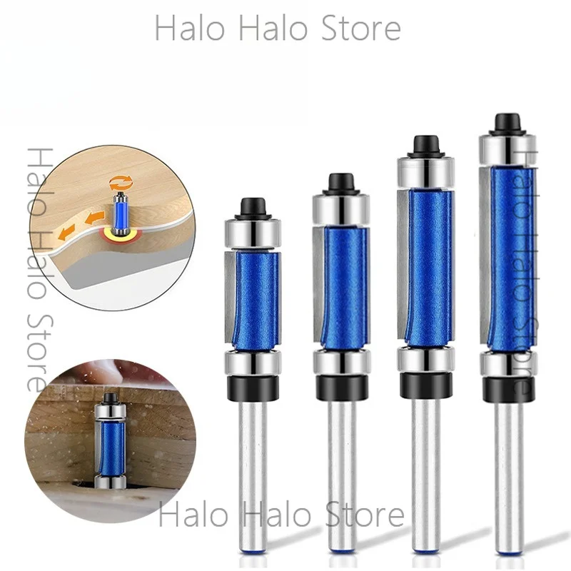 Upper and lower bearing trimming cutter Double bearing Double edge milling cutter Bakelite milling trimming machine Woodworking
