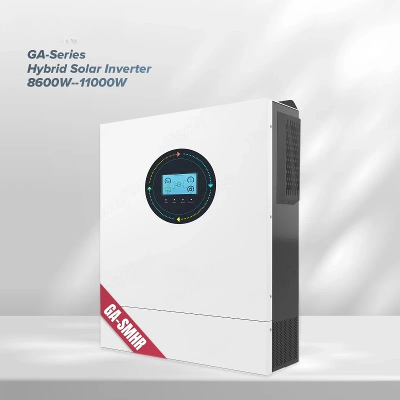 

Dual AC Output 8.6kw 12kw 11kw on off Grid Hybrid Solar Storage Inverter Dual MPPT String with Touchable Colorful Display