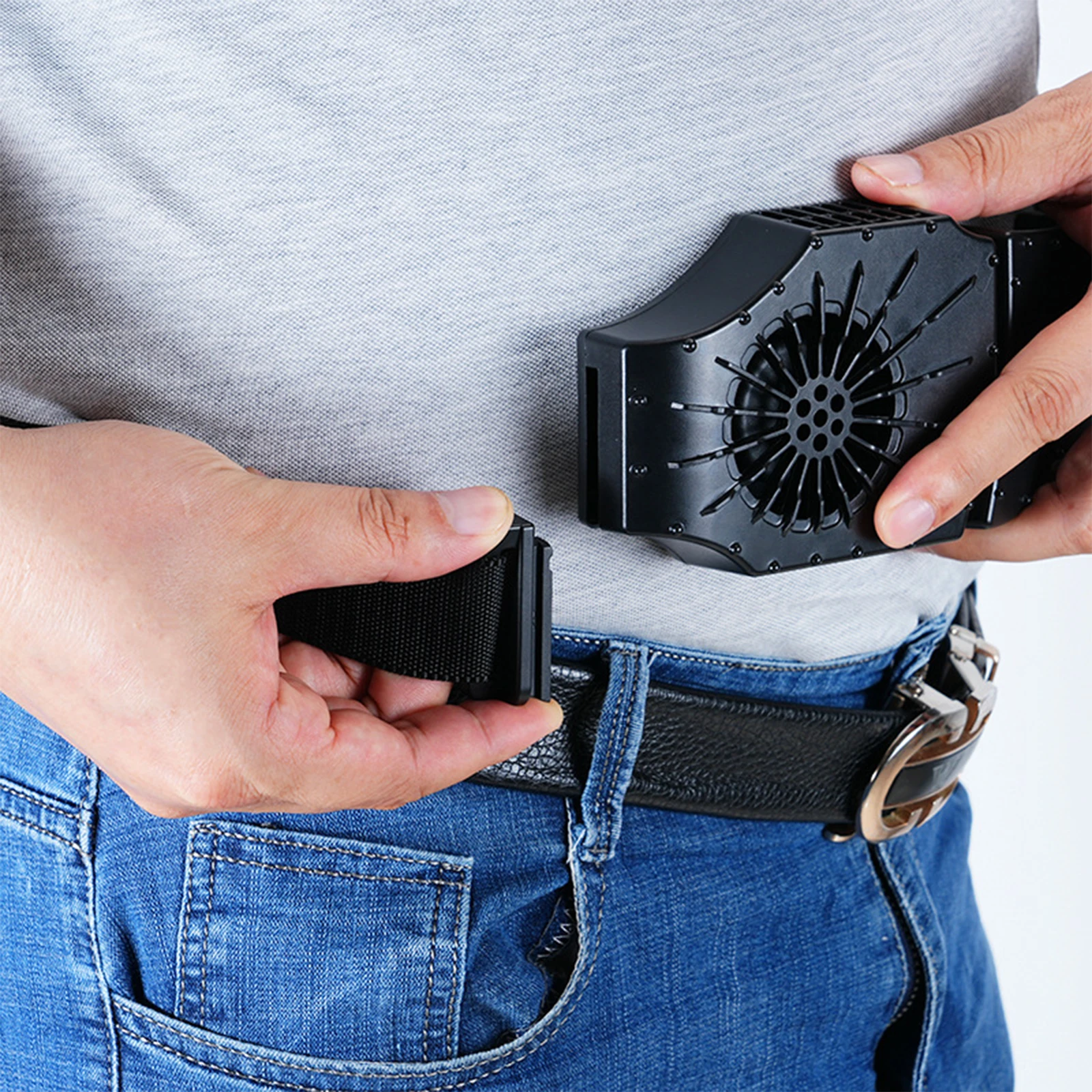 Ventilador de cintura portátil, pequeño ventilador Personal USB silencioso, regalo portátil, ventilador de refrigeración para trabajo de granja, hogar, interior, jardinería al aire libre