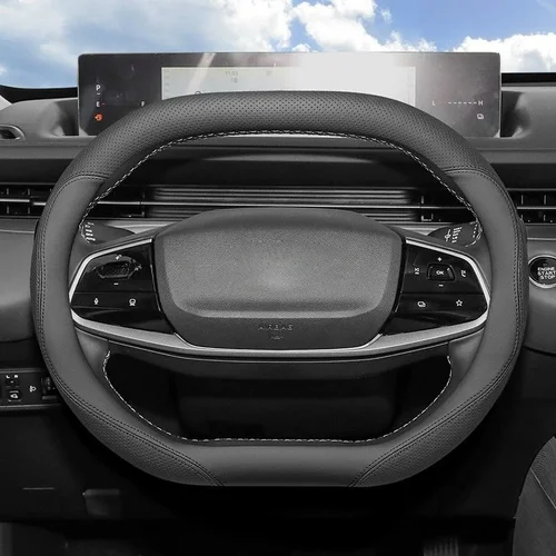 Imagen 2 del producto Protector para volante de coche, soporte envolvente para Changan Eado Plus 2025, accesorios pequeños de doble D para volante Auot