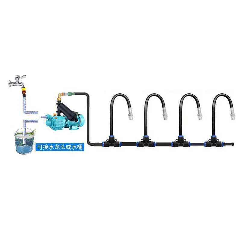 Timed automatic spraying system Water pump universal nozzle atomization watering Flower watering equipment