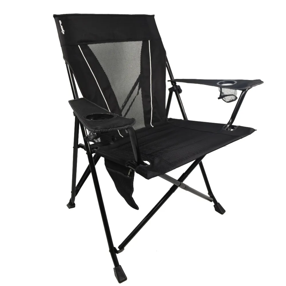 Lightweight Chair Dual Lock Portable Camping and Sports Adult Chair Free Shipping Black Lounge Chairs Outdoor Furniture Foldable