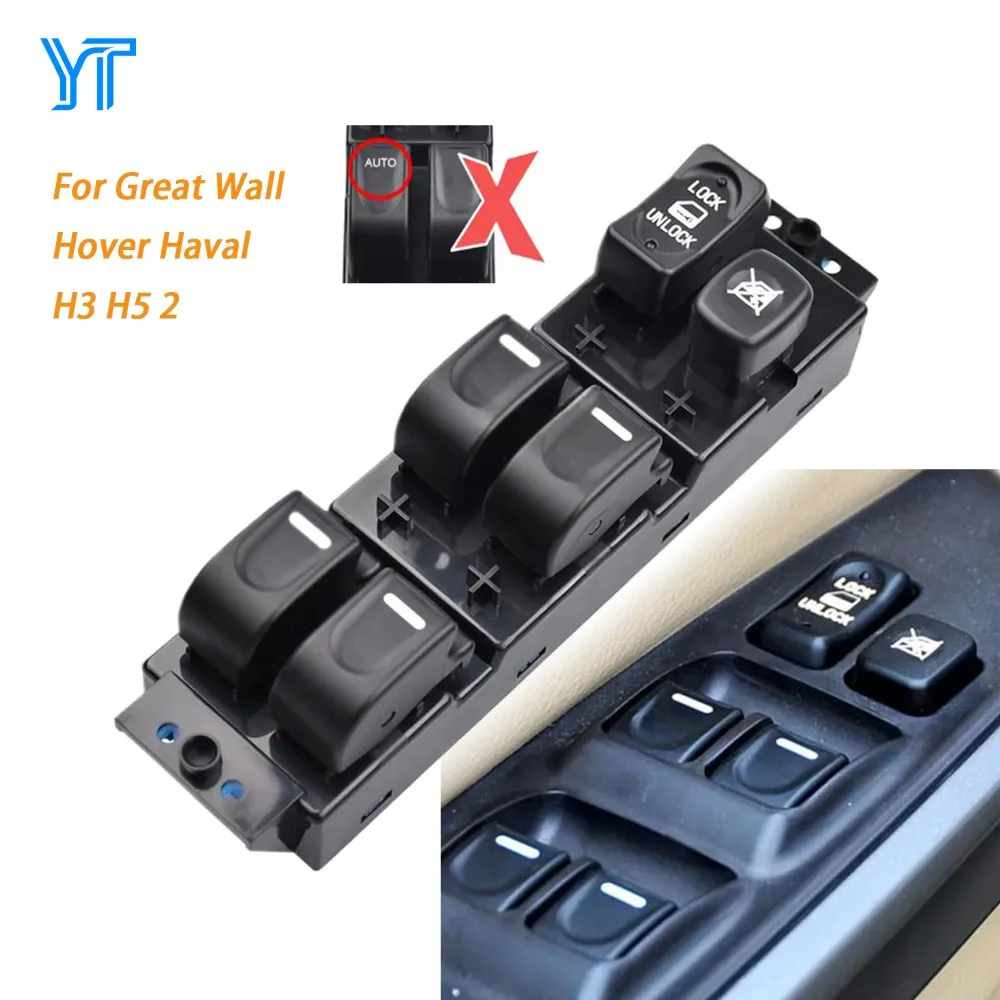 

For Great Wall Hover Haval H3 H5 2005-2012 Front Left Electric Power Window Switch Lifter Ontrol Button Car Parts Accessories