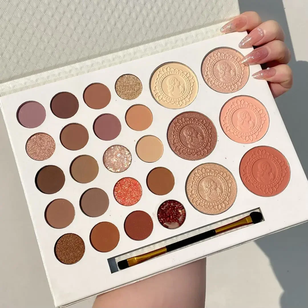 Nouvelle Palette de fard à joues, pigments minéraux, fournitures de maquillage, 8 couleurs, finition poudre soyeuse, Palette de fard à joues de beauté pour fête