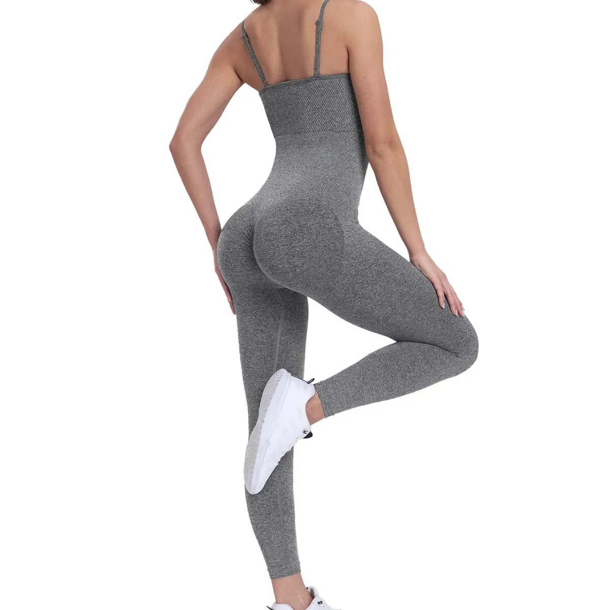 Gym Jumpsuit Women's Sports Overalls Yoga Rompers Fitness Bodysuit Scrunch Sports Gym Clothes Workout Sets Sports Body Woman