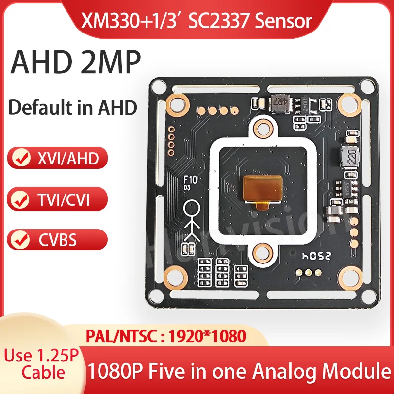 

AHD 2MP 1080P 1/3" XM Camera PCB Night Vision OEM Cmos CCTV Cam Board Module Accessories
