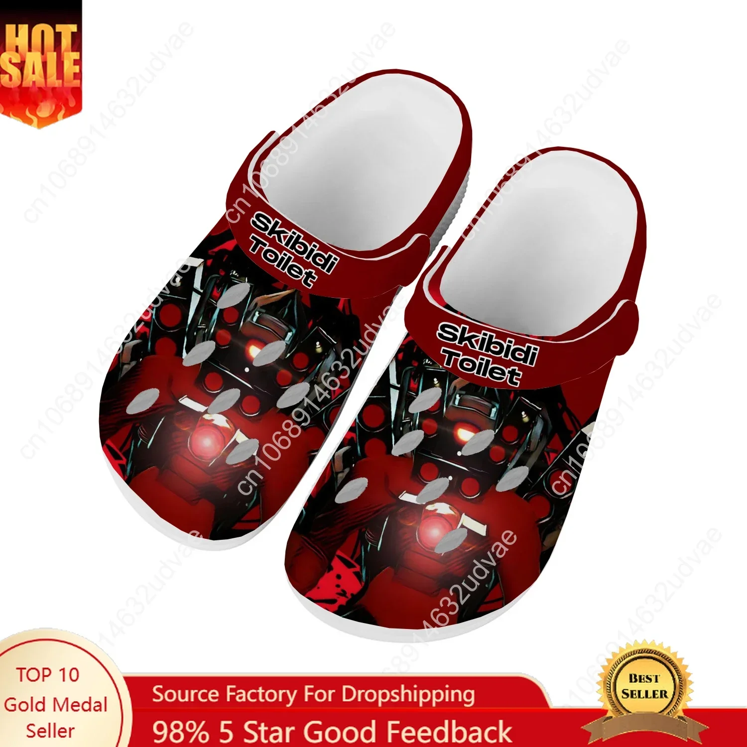 

Titan Speakerman Water Shoes Mens Womens Comfortable Fashion Home Garden Clogs Customizd Sandals Beach Breathable Hole Slippers