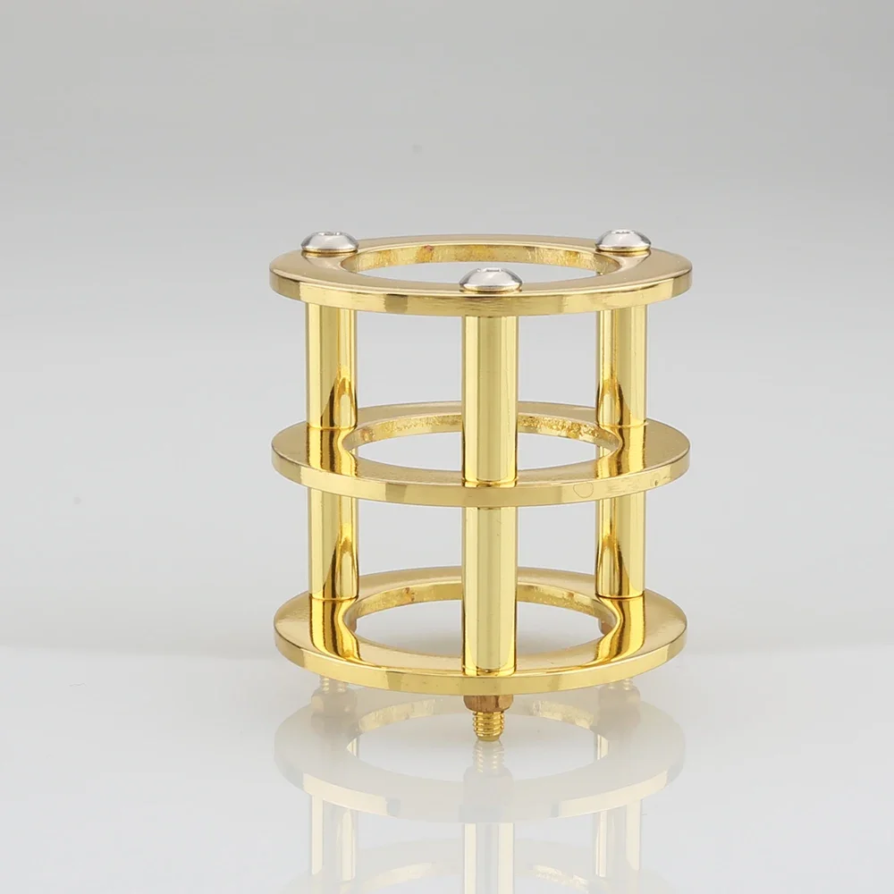 HIFI خمر الصوت أمبير لتقوم بها بنفسك مطلية بالذهب 1 قطعة 43X40 مللي متر فراغ أنبوب الحرس حامي غطاء ل 12AX7 12AT7 ECC83 6922 5687