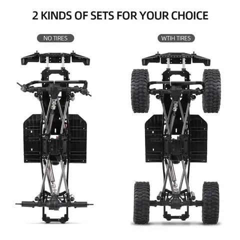 %a för original 313 mm hjulbaschassiram för 1/10 AXIAL SCX10 II 90046 90047 RC Crawler klätterbil DIY-modell RC bilparkering 6 best sales minibike-ram - №1
