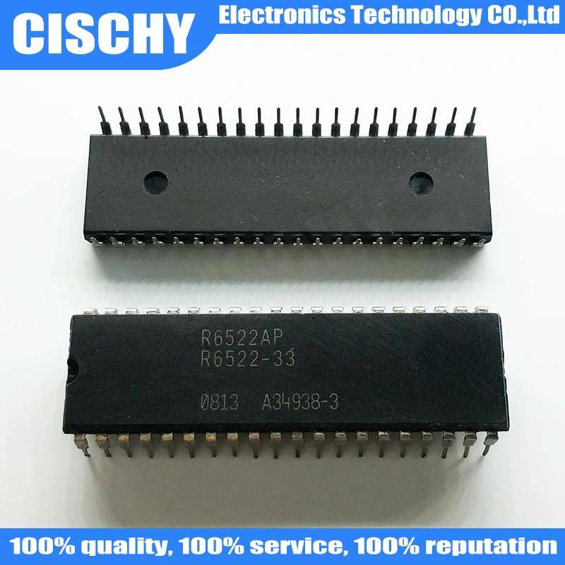 1 шт./партия, R65C22P2 R65C22 6532P R6532 R65C02P3 R65C02 R6522P R6522 DIP-40