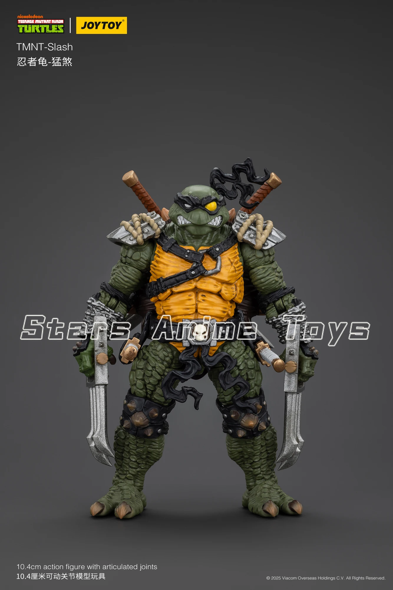 لعبة مجموعة نماذج JOYTOY 1/18 الأصلية TMNT-Slash/Tokka
