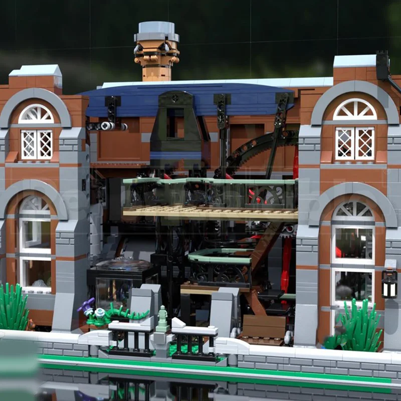 4011 Stück MOC The PumpHouse Bausteine Geburtstag Montieren Lösen Sie das Problem auf Kreativität Teenager Weihnachtsspielzeug Geschenk