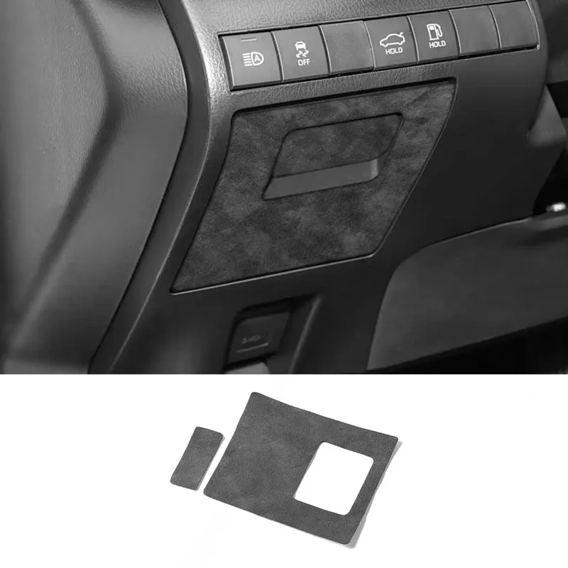 

For Toyota Camry (2018-2024) Car Driver Side Storage Box Panel Trims Stickers Made of Alcantara Car Interior Tuning Accessorie