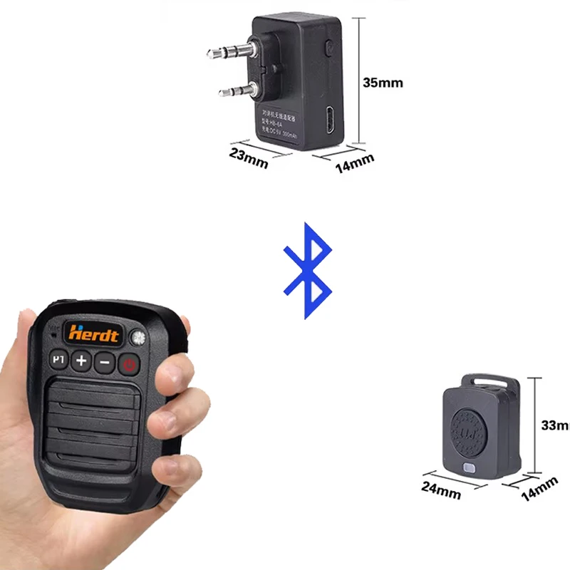 

Walkie Talkie Wireless Headset Bluetooth Speaker BT Earphone Two Way Radio Headphone For Kenwood Baofeng TYT HYT QuanSheng