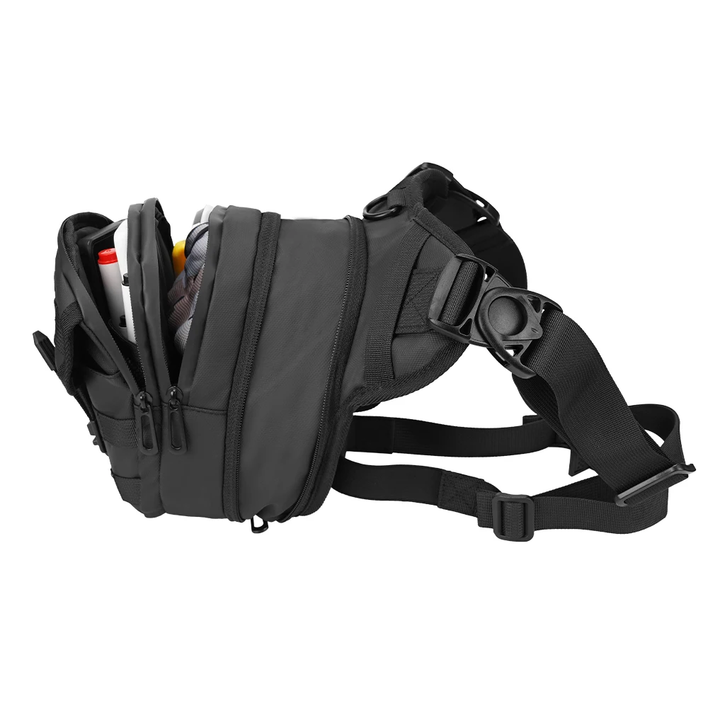 DUHAN Multi-Function Motorcycle Drop Leg Bag Hip Bum Motorcycle Bag Outdoor Waist Bag Motorbike Riding Chest Bag