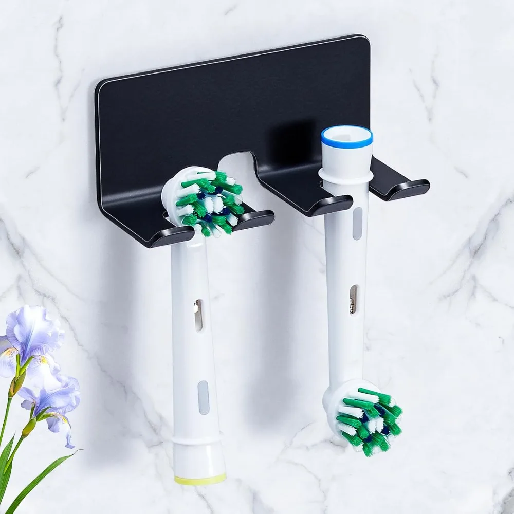 

Держатель насадки для электрической зубной щетки, черные настенные держатели для зубных щеток, держатель для электрических зубных щеток из нержавеющей стали, ш для ванной комнаты