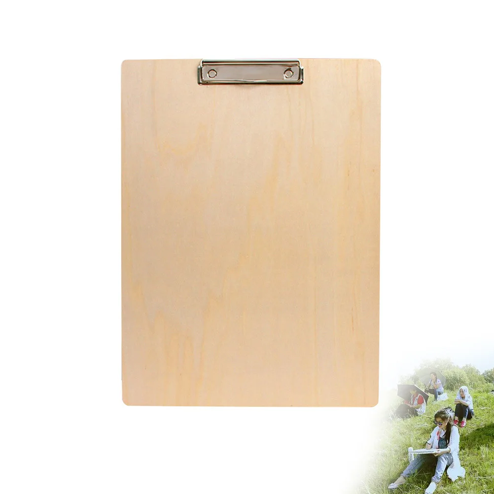 

Wooden Sketch Board Portable Drawing Clip Board Clip Art Sketchboard for Kid Adult Student Indoor Outdoor Sketchboard