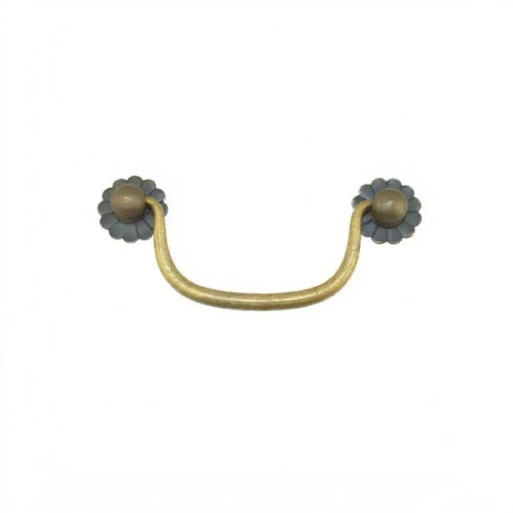 Elegant Brass Cabinet Handle Traditional Chinese Style Furniture Hardware Decorative Drawer Pulls For Home Upgrade