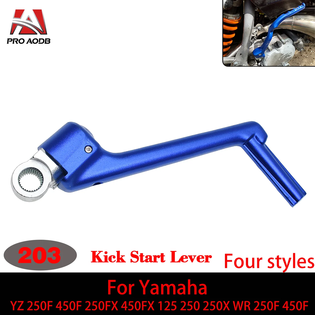 

Forged Kick Start Starter Lever Pedal For Yamaha YZ250F 450F 250FX 450FX 125 250 250X WR250F 450F 1986-2023 Etc Model Motorcycle