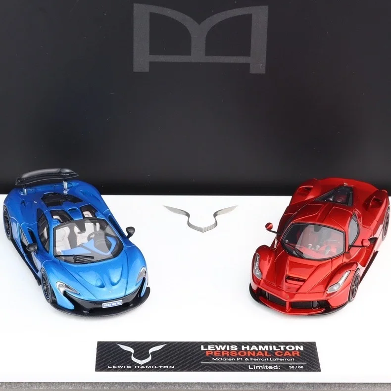 DMH 1:64 Rafa P1 two-car set Limited edition resin simulation car model children's gift toys