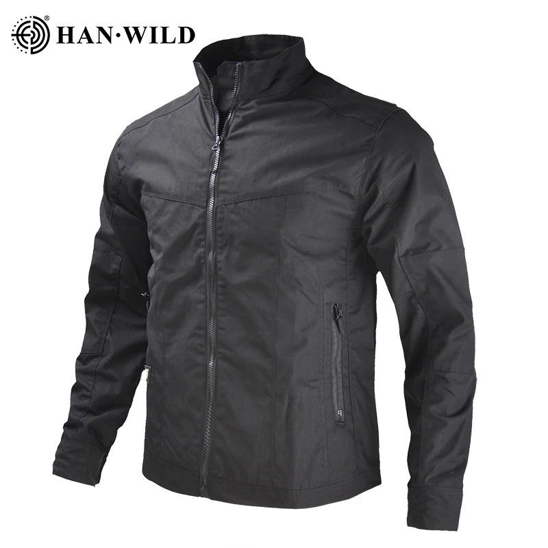 

HAN WILD Men Tactical Jacket Outdoor Hiking Camouflage Male Coat Outwear Multi Pockets Men's Combat Airsoft Jacket Climb Clothes