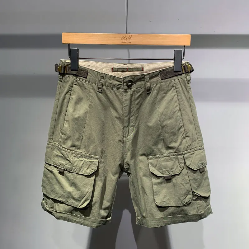 

Summer Thin Faion Brand Five-Point Workwear orts Men's Casual Loose Multi-ket Outdoor Leisure Pants Straight Leg Fit