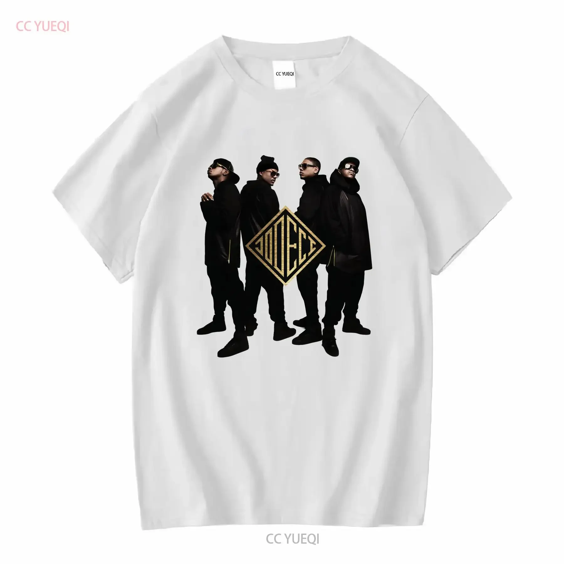 Jodeci The Past T Shirt vintage Washed Stretched homme streetwear designer clothes graphic Breathable Casual Slightly fashion