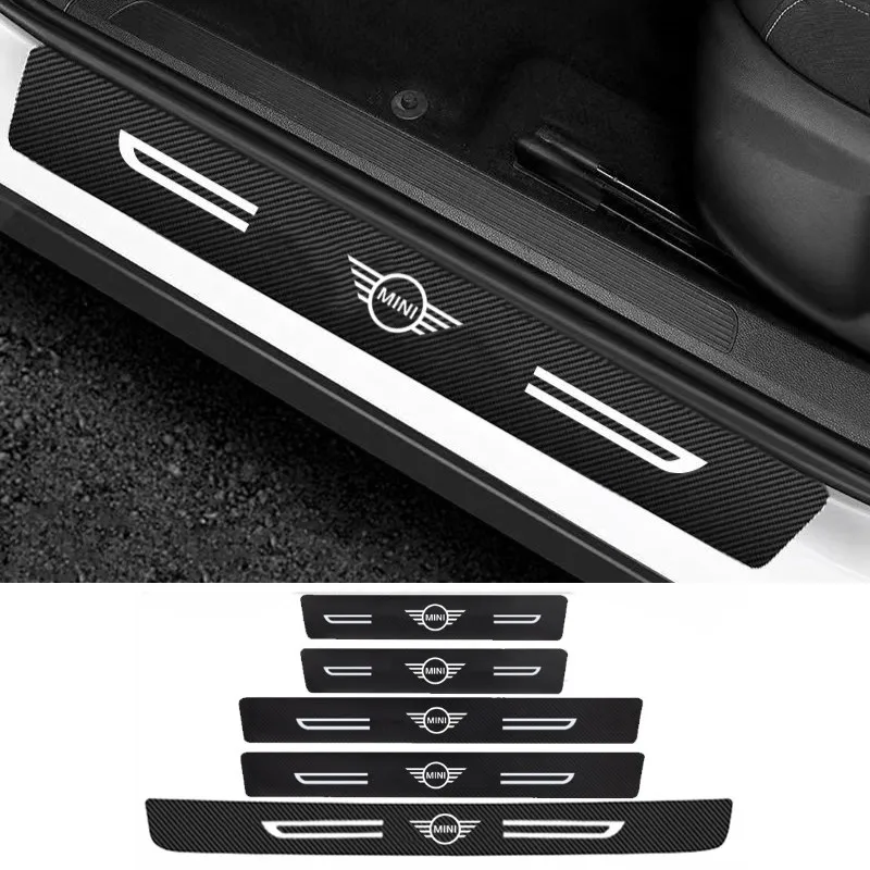 Car Door Threshold Rear Trunk Anti Scratch Stickers for Mini Cooper JCW R50 R52 R53 R55 R56 COUNTRYMAN F54 F55 F56 F60 CLUBMAN