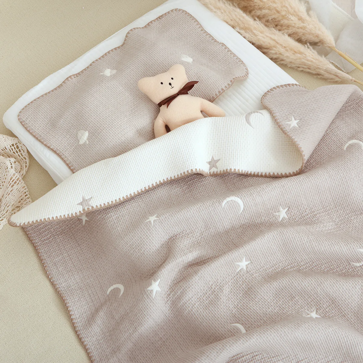 Personalized Baby Blanket Autumn and Winter Baby Blanket Multi-function Kids Cotton Blanket Infant Bedding Accessories