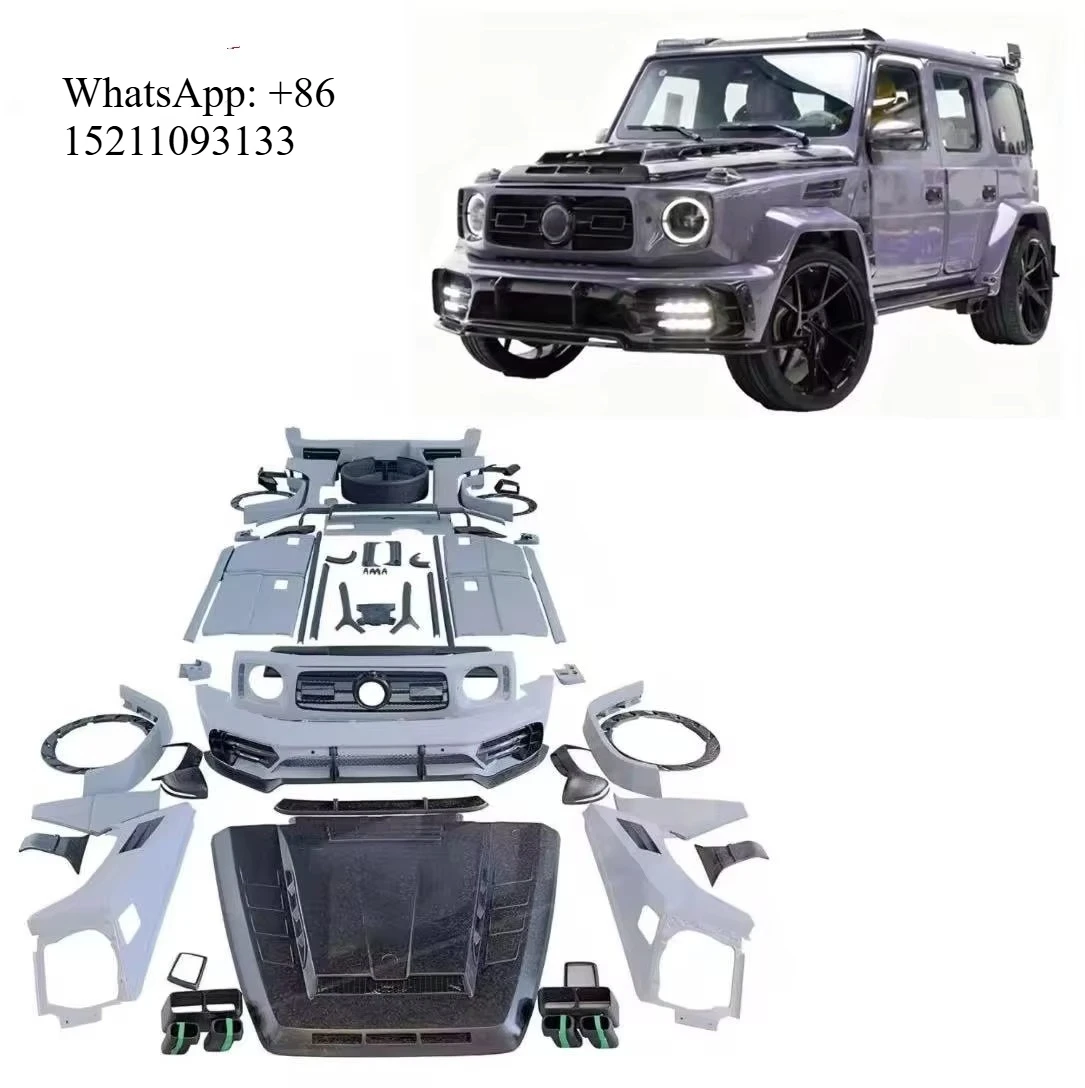For W464 G500 G63 Dry Carbon Fiber Body Kits G500 G63 MSY P920 Bumper Hood Wheel Arch MSY Style Bumper