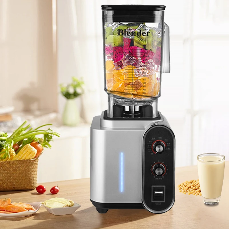 110/220V blender elektryczny 2200W komercyjny blender żywność owocowa kruszarka do lodu procesor koktajle sokowirówka ekspres kruszarka młynek do