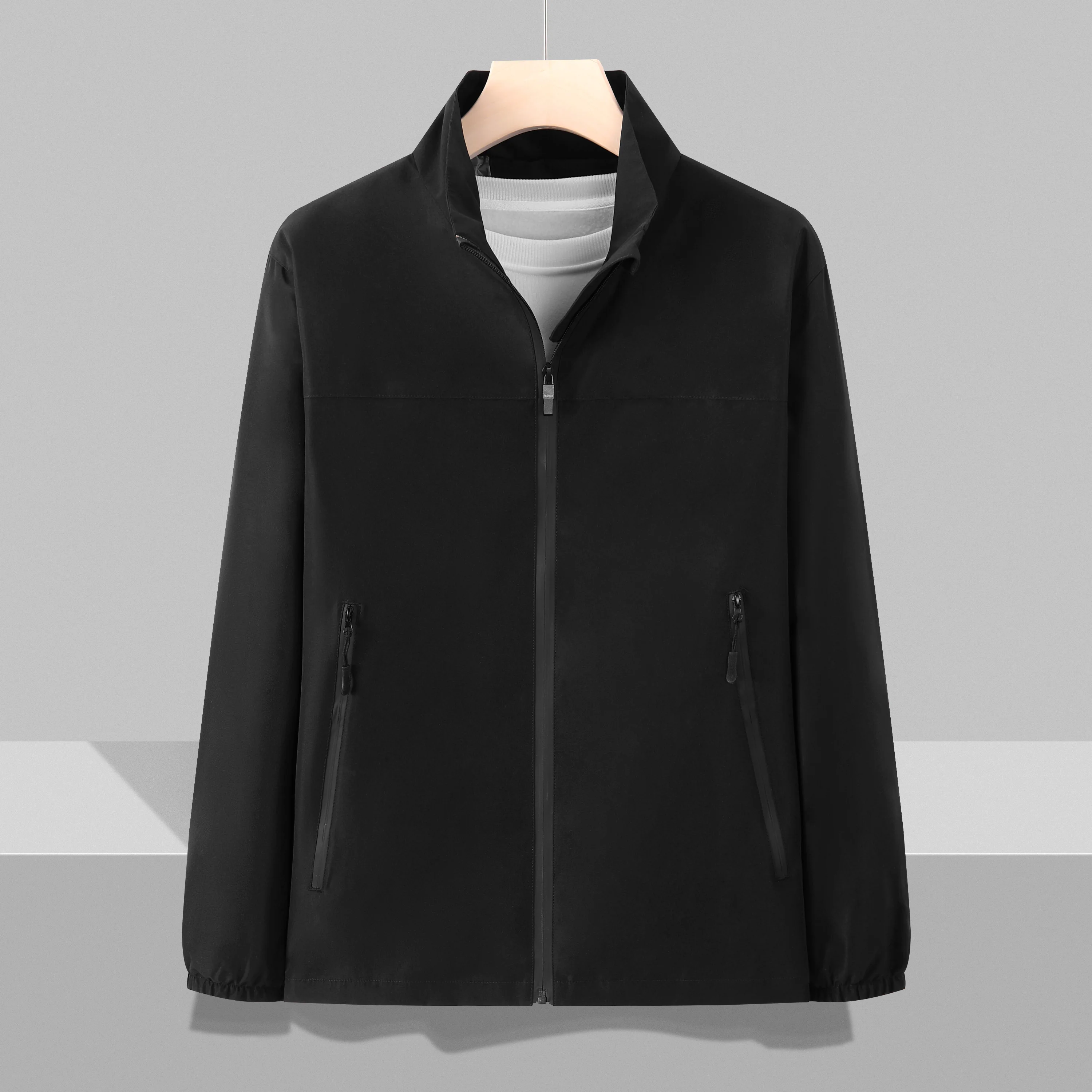 

Men's and Women's Fashion Outdoor Jacket Spring and Autumn Color Matching Long-sleeved Coat Zipper Jacket Sports Brand Top