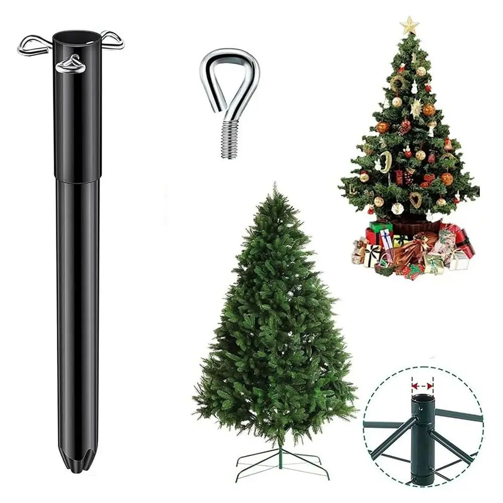 Metal Artificial Christmas Tree Height Extender Adjustable Easy Installation Christmas Tree Base Raiser with 3 Fixing Screws