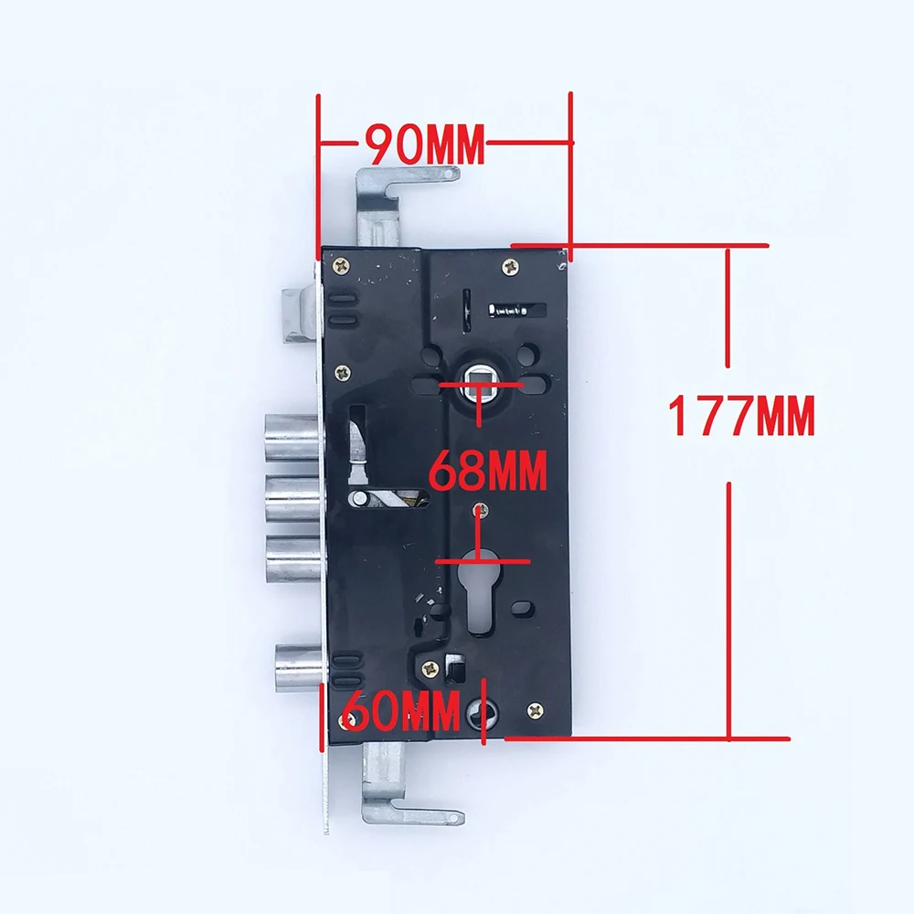 Universal Security Mortise Entry Door Lock Body Hardware Anti-theft Gate Lock Fitting Size 30 Round Latch