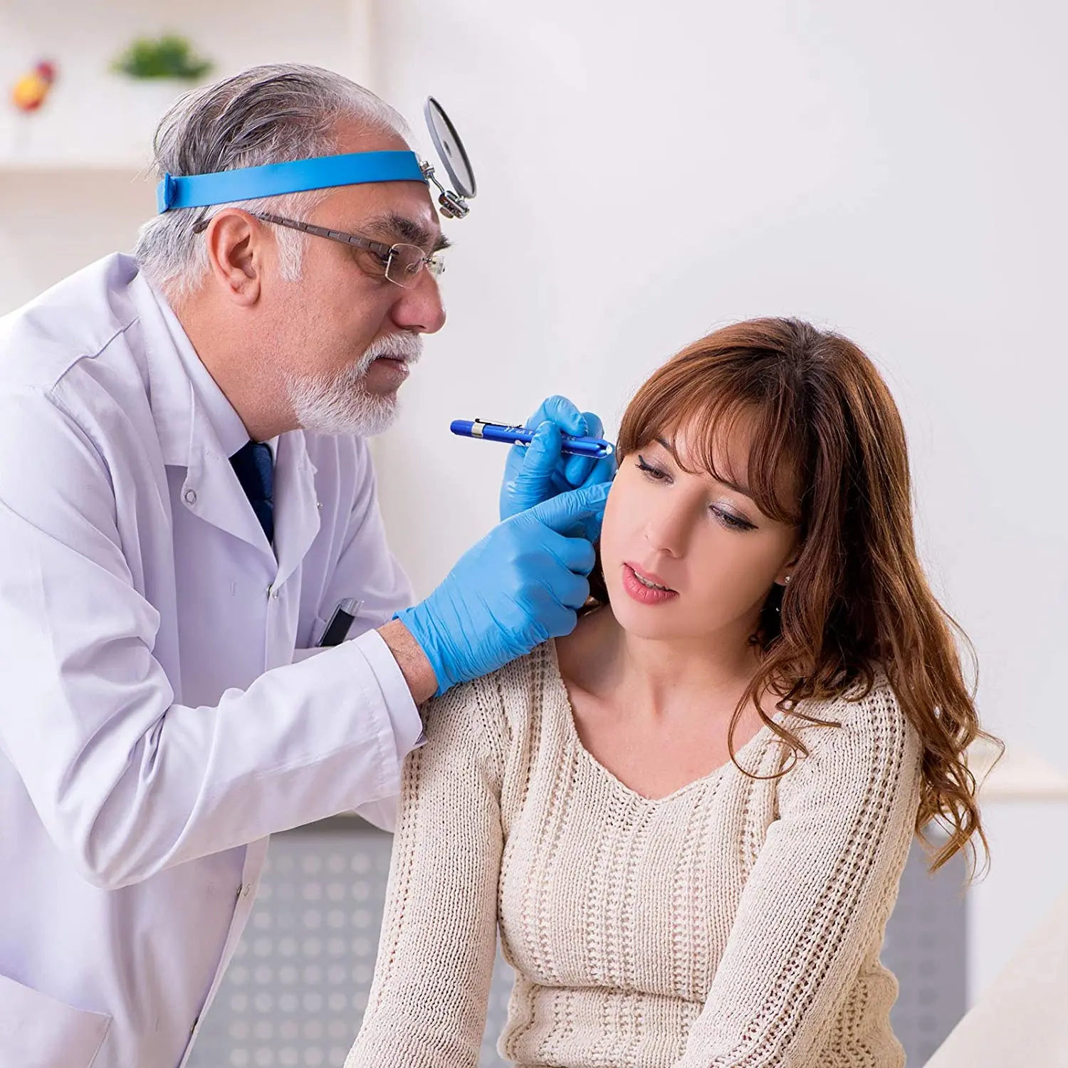 Mini LED Pen Light with Pupil Gauge and Ruler Detector Torch Tactical Flashlight Penlights Medical Pen Lights for Nurses Doctors