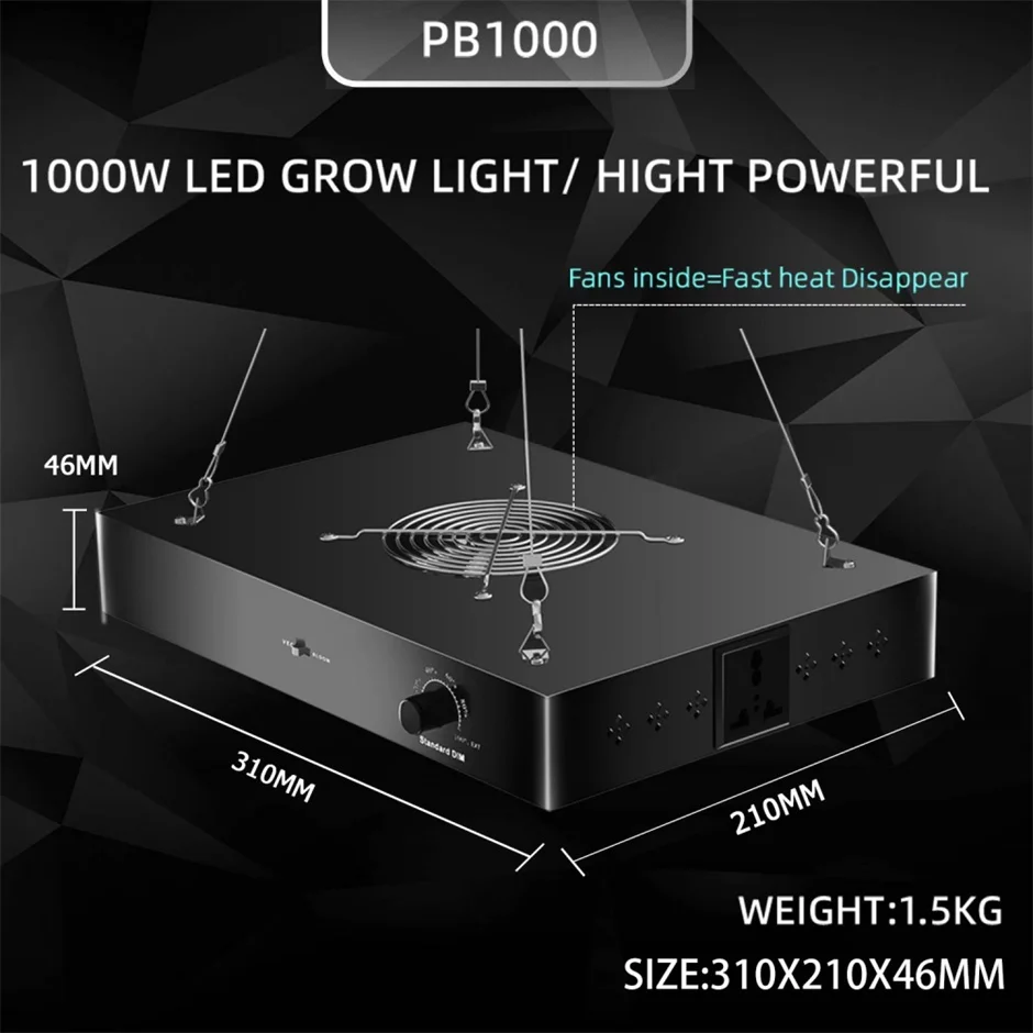 Qkwin UPD serii 200W zakłady magazynowe doprowadziły do uprawy QBS Samsung LED QBS z pełnym spektrum wentylatorów 26DB