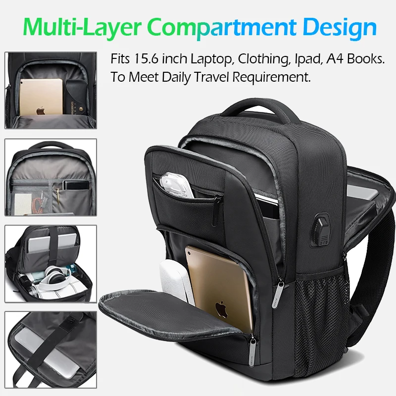 aliexpress laptop backpack Multi Fit Backpack To Fit Laptop BANGE Lightweight Inch Laptop Backpack  Waterproof USB Charge Port Multifunctional Travel Hiking School Bag Mochila  For Men AliExpress 1524