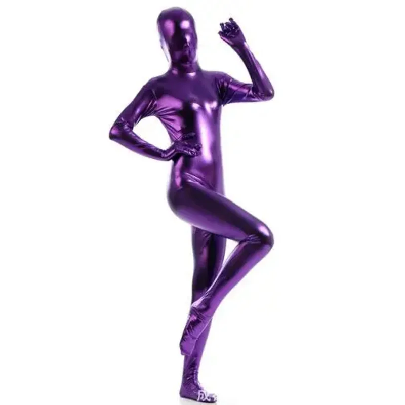 Costom-traje Zentai de látex de PVC para hombre y mujer, traje sexy de cuerpo completo, color negro, rosa y blanco